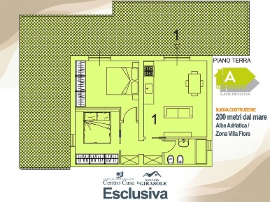 Foto Appartamento in Via dei Tigli, Alba Adriatica di 55 m² con 3 locali
