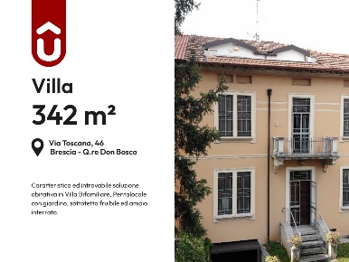 Foto Villa bifamiliare in Via Toscana 46, Brescia Don Bosco di 342 m²