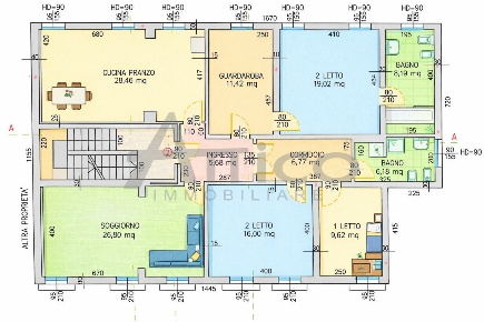 Foto Appartamento in Centro storico RO, Rovigo Centro Storico di 170 m²