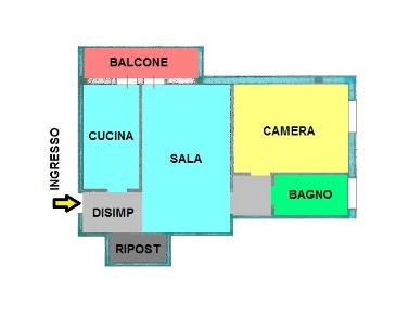 Foto Appartamento in Via degli Orti (interno), Bologna Murri di 70 m²