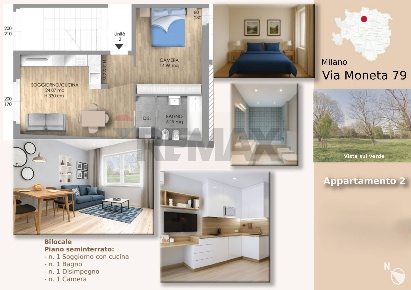 Foto Appartamento a Milano Affori di 40 m² con 2 locali in vendita