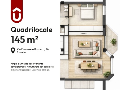Foto Appartamento in Via Francesco Baracca 26, Brescia di 145 m² in vendita