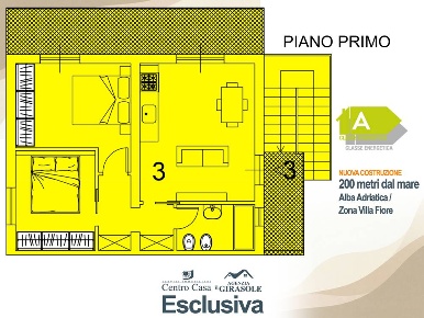 Foto Appartamento in Via dei Tigli, Alba Adriatica di 55 m² con 3 locali