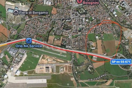 Foto Terreno residenziale in via belotti, Seriate di 1345 m² in vendita