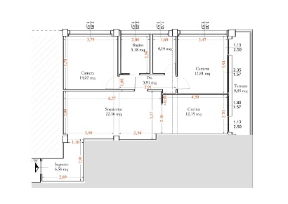 Foto Appartamento a Poggibonsi Centro di 90 m² con 4 locali in vendita