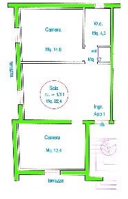 Foto Appartamento a Torrita di Siena di 78 m² con 5 locali in vendita