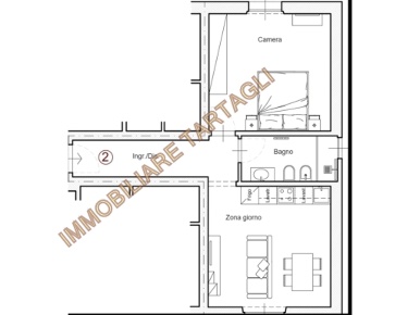Foto Appartamento in PIAZZA SAN JACOPINO, Firenze di 56 m² con 2 locali