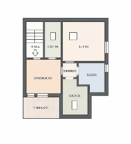 Foto Mansarde a Rivergaro di 70 m² con 2 locali in vendita