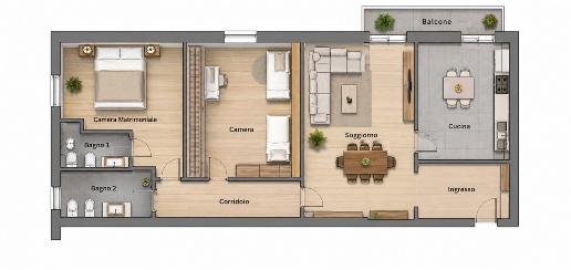 Foto Appartamento a Modena di 100 m² con 3 locali in vendita