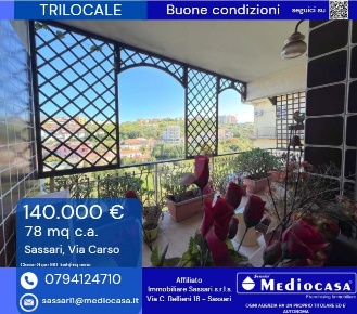 Foto Appartamento in via carso, Sassari di 78 m² con 3 locali in vendita