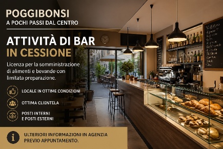 Foto Bar a Poggibonsi Centro di 50 m² con 2 locali in vendita