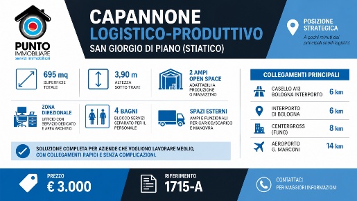 Foto Capannone industriale in Via dé Giudei 3, San Giorgio di Piano