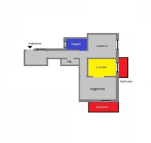 Foto Appartamento in Salita San Rocco, Genova Lagaccio di 80 m² in vendita