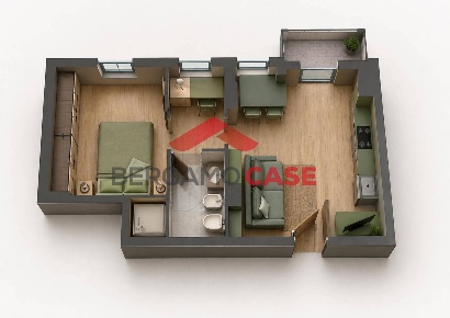Foto Appartamento in Via Pascoli 7, Bergamo Stazione di 41 m² con 2 locali