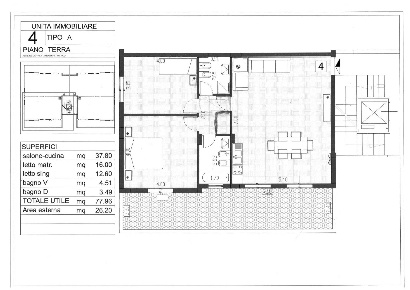 Foto Appartamento in Fondo Marino, Palermo Guadagna di 100 m² con 3 locali