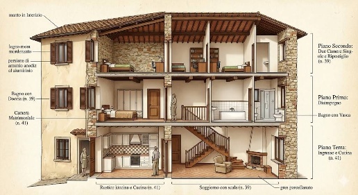 Foto Appartamento in Via di Villa, Vicopisano Centro di 185 m² con 8 locali