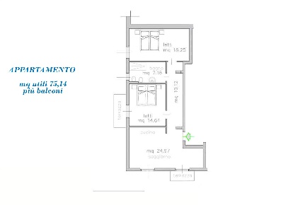 Foto Appartamento in via Vittorio Veneto, Dicomano Centro di 75 m²