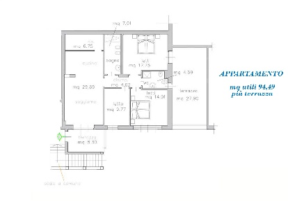 Foto Appartamento in via Vittorio Veneto, Dicomano Centro di 94 m²