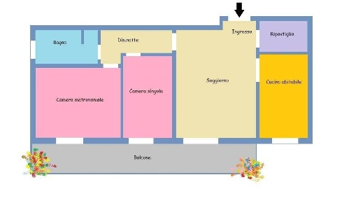 Foto Appartamento in Via Calipari 8, Truccazzano Albignano di 90 m²