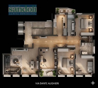 Foto Appartamento in Via Dante, Vercelli Centro di 195 m² con 5 locali