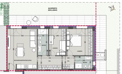 Foto Appartamento a Pesaro Montegranaro - Loreto di 82 m² con 3 locali