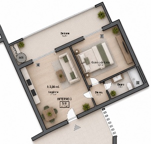 Foto Appartamento a Roma di 50 m² con 2 locali in vendita