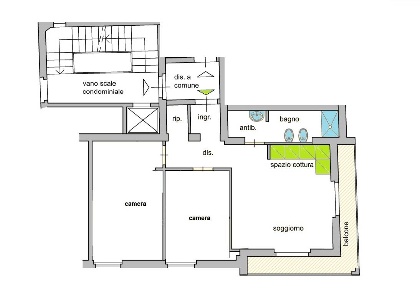 Foto Appartamento in via Ulivelli, Firenze Novoli di 60 m² con 3 locali