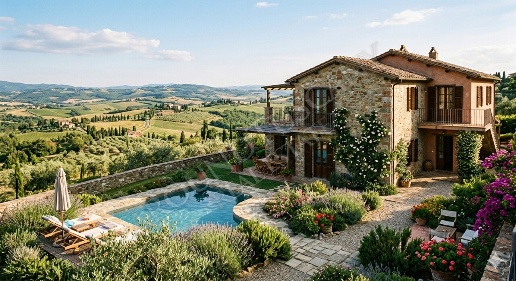 Foto Villa bifamiliare a San Casciano dei Bagni di 480 m² con 8 locali