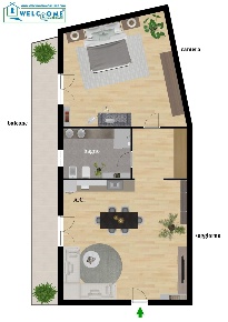 Foto Appartamento a Quartucciu Centro di 50 m² con 2 locali in affitto
