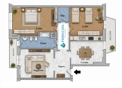 Foto Appartamento a Piacenza Borgotrebbia di 107 m² con 3 locali in vendita