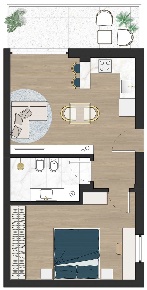 Foto Appartamento a Bolzano Europa - Novacella di 49 m² con 2 locali