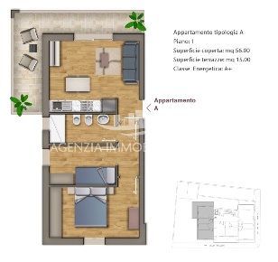 Foto Appartamento a Alghero Pivarada di 63 m² con 3 locali in vendita