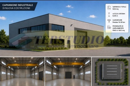 Foto Capannone industriale in Via Dei Murari snc, Brembate Centro di 500 m²