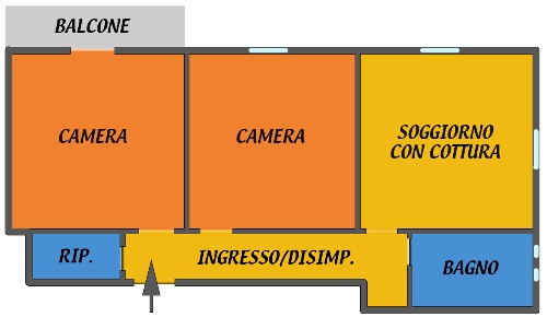 Foto Appartamento a Bologna Massarenti di 68 m² con 3 locali in affitto