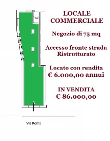 Foto Negozio in Via Roma 66, Pagani di 72 m² in vendita