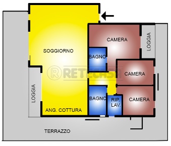 Foto Attico a Camposampiero Centro di 251 m² con 6 locali in vendita