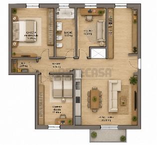 Foto Appartamento in Via Gaspare Aselli, Cremona Centro di 101 m²