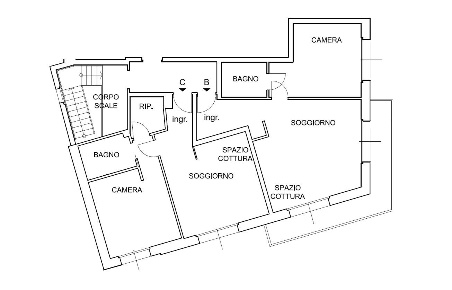 Foto Appartamento in VIA BRUNACCI 13, Milano Ascanio Sforza di 59 m²