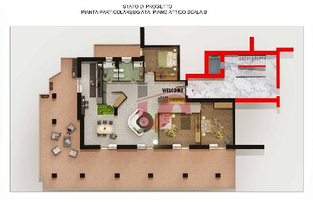 Foto Attico in Via Polcari, Benevento di 125 m² con 5 locali in vendita
