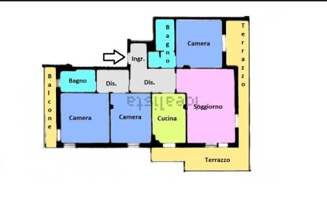 Foto Appartamento a Livorno Collinaia - Monterotondo di 140 m² con 5 locali