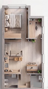 Foto Appartamento a Mantova Due Pini - Te Brunetti di 58 m² con 2 locali