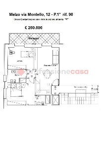 Foto Appartamento in Via Montello 10, Melzo di 80 m² con 3 locali