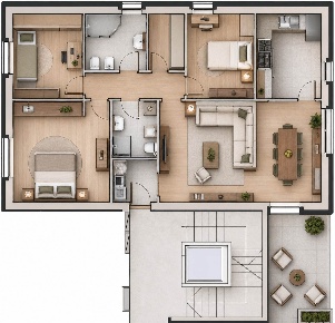 Foto Appartamento a Sant'Ilario d'Enza Centro di 111 m² con 6 locali