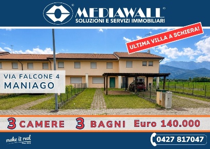 Foto Villa a schiera in Via Falcone 4, Maniago di 171 m² con 5 locali