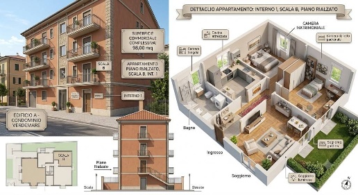 Foto Appartamento in via delle provincie, Roma Bologna di 98 m² in vendita