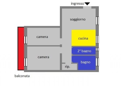 Foto Appartamento in Via Giuseppe Avezzana, Genova Lagaccio di 85 m²